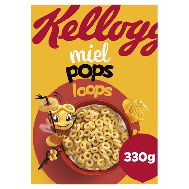 Céréales Miel Pops Loops KELLOGG'S - 330g