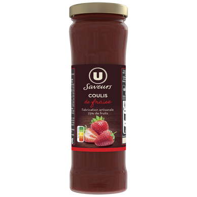 Coulis de fraises  pot de 220g