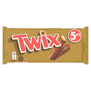 Barres chocolat Biscuit caramel TWIX x5