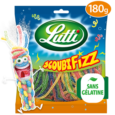 Bonbons Scoubifizz piquants LUTTI - Sachet de 180g