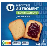 Biscottes très pauvre en sel -  boîte x36 - 300g