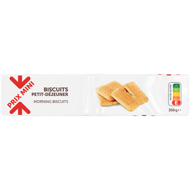 Biscuits petit déjeuner PRIX MINI - 350g