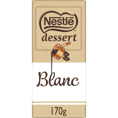 Chocolat blanc pâtissier NESTLE DESSERT - Tablette 170g