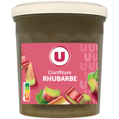 Confiture extra de rhubarbe  pot de 370g