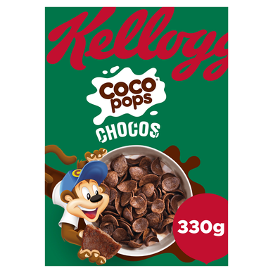 Céréales COCO POPS chocolat KELLOGG'S, paquet 330g