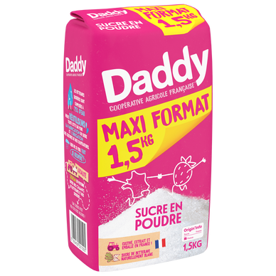 Sucre en poudre DADDY 1,5kg