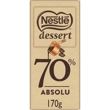 Chocolat noir absolu pâtissier NESTLE DESSERT - Tablette 170g