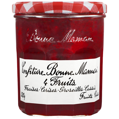 Confiture 4 fruits BONNE MAMAN, bocal de 320g