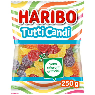 Confiserie tutti candi bonbons HARIBO, sachet de 250g