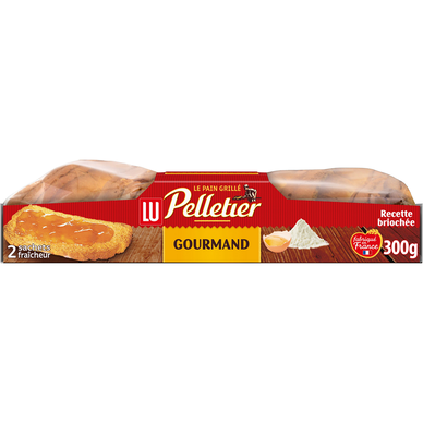 Biscottes pain grillé gourmand, PELLETIER, 300g
