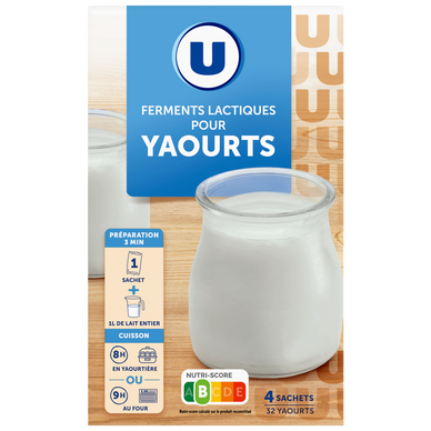 Ferments lactiques pour yaourts, 8g
