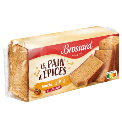 Pain d'épices au miel BROSSARD, 350g