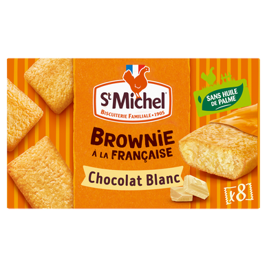 Brownies chocolat blanc - ST MICHEL - x8 - 240g