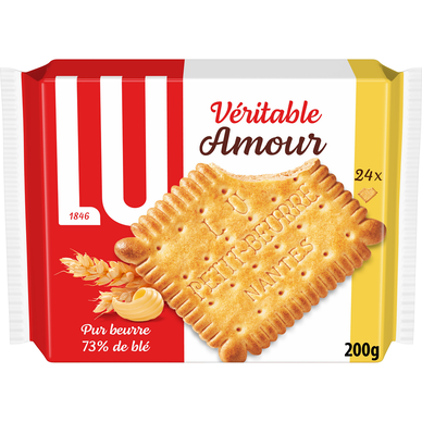 Biscuits céréaliers pur beurre, Véritable Petit Lu, LU, 200g