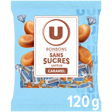 Bonbons sans sucre saveur caramel stevia  120g