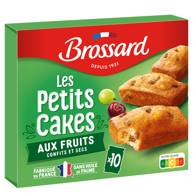 Mini cakes aux fruits BROSSARD, 10 unités, 300g