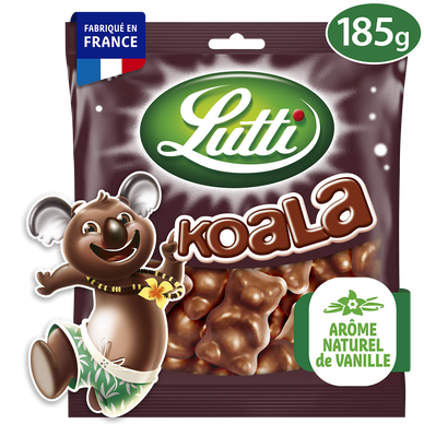 Bonbons Guimauve Koala au chocolat au lait LUTTI - Sachet de 185g