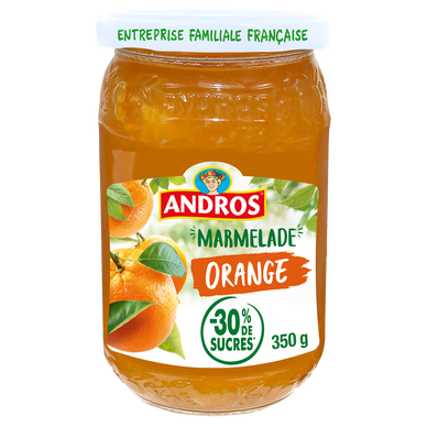 Confiture allégée d'orange ANDROS, 350g