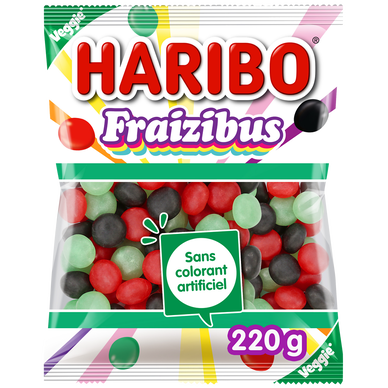 Confiserie dragéifiée fraizibus HARIBO 220g