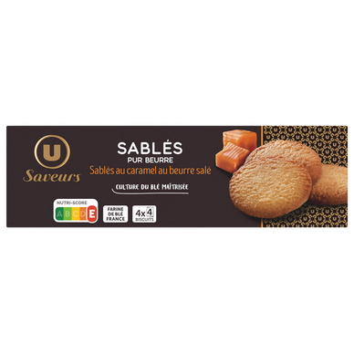 Biscuits Sablés saveur caramel au beurre salé étui 120g