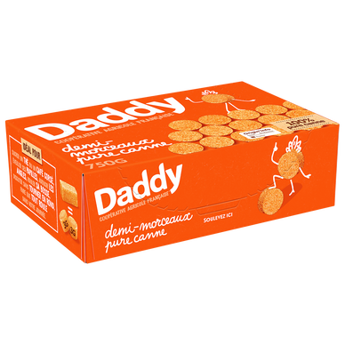Sucres demi rond pure canne DADDY, boîte 750g