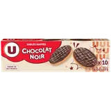 Biscuits Sablés nappés au chocolat noir, étui 200g