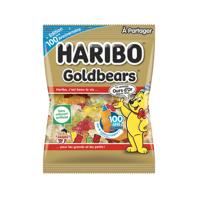 Bonbons ours d'or, sachet de 300g
