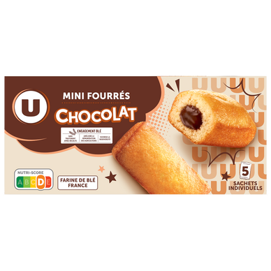 Mini gateaux fourré chocolat  paquet de 150g