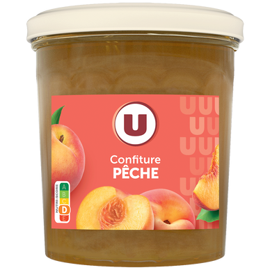Confiture de pêche 50% de fruits  pot de 370g