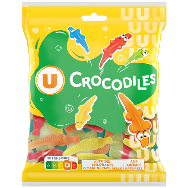 Bonbons Gélifiés crocodiles - sachet 250g