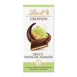 Chocolat noir pistache amande Création délice LINDT Tablette de 150g