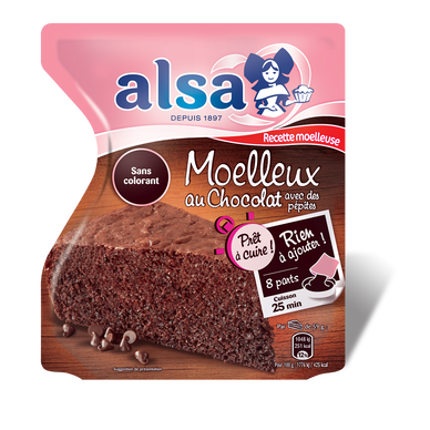 Préparation à Cuire Gâteau Moelleux Chocolat ALSA 500g