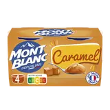 Crème dessert Coupelles Caramel MONT BLANC, 4x125g
