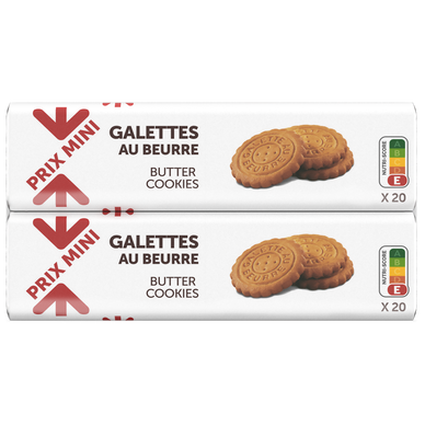 Biscuits Galettes au beurre PRIX MINI - paquet 2x125g