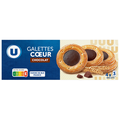Galettes coeur chocolat 120g