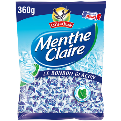 Bonbons Menthe Claire LA PIE QUI CHANTE - Sachet de 360g