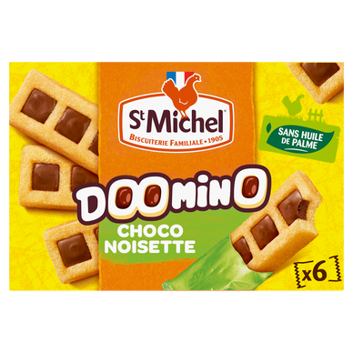 Gâteaux Doomino chocolat noisette - ST MICHEL - x6 - 180g