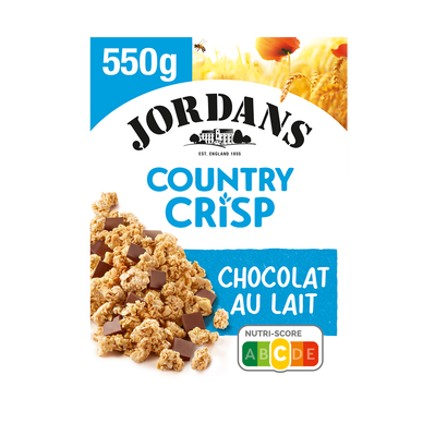Céréales Country Crisp au chocolat au lait JORDANS, 550g