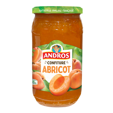 Confiture extra d'abricot ANDROS, 1kg