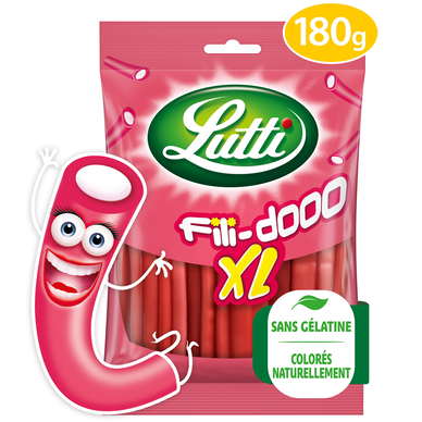 Bonbons Fili Dooo XL à la fraise LUTTI - Sachet de 180g
