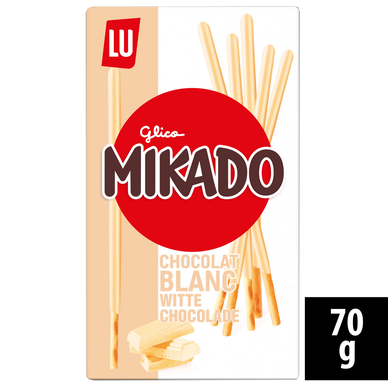 Biscuits nappés au chocolat blanc MIKADO - Paquet 70g