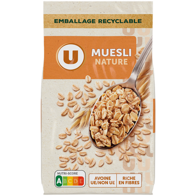 Céréales Muesli nature, 400g