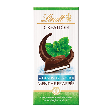 Chocolat noir menthe frappée LINDT CREATION, 150g