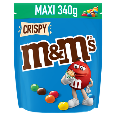 Bonbons chocolat Riz soufflé Crispy M&M'S 340g