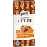 Chocolat lait caramel amandes noisettes NESTLE L'ATELIER - Tablette 170g