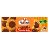 Galettes nappées chocolat - ST MICHEL - 4x3 biscuits - 121g