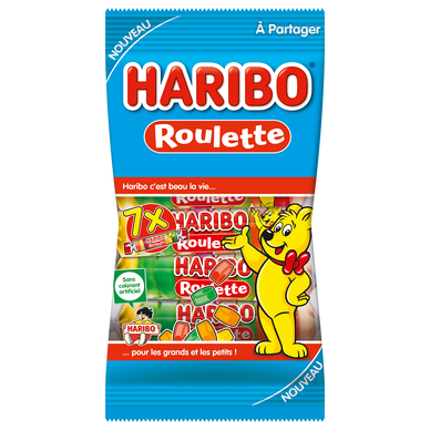 Bonbons HARIBO roulette mix, sachet de 175g