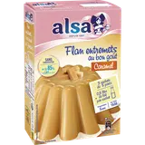 Préparation pour flan au bon goût de caramel ALSA, 180g
