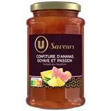 Confiture ananas goyave passion , bocal de 315g