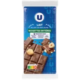 Chocolat au lait et noisettes 2 Tablettes de 100g